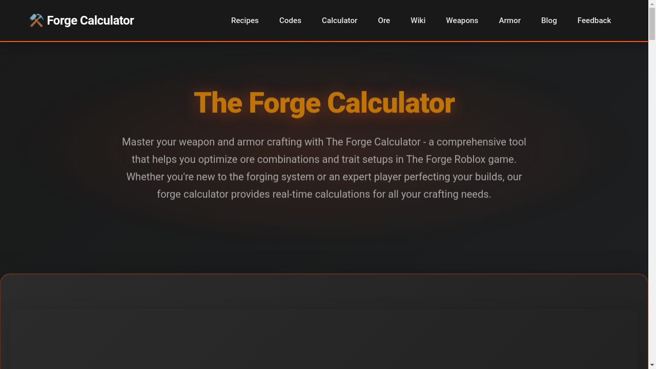 forge calculator