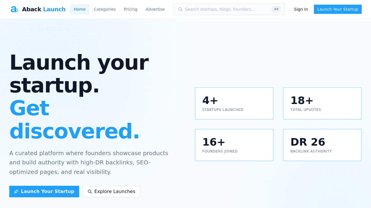 Aback Launch
