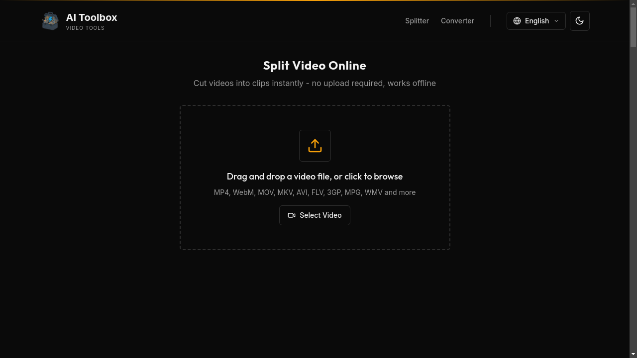 AI TOOLBOX- Video Splitter