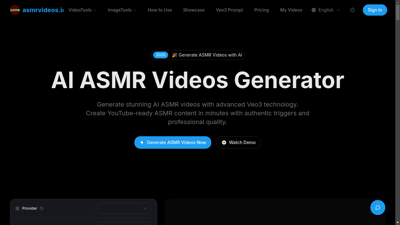 AI ASMR Videos Generator